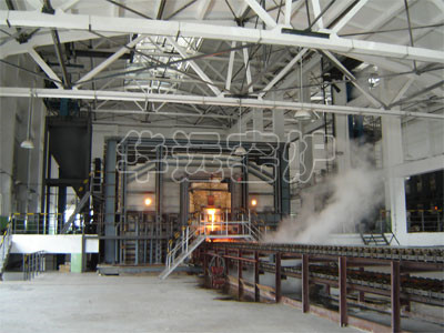 Sodium silicate melting furnace