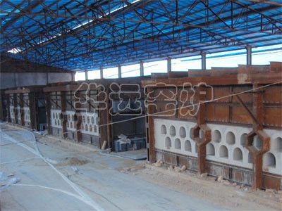Single side double row metal magnesium reduction furnace